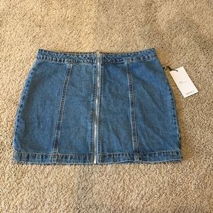 Forever 21 Zip-Up Jean Skirt